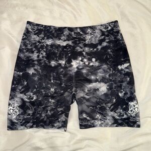 Darc Sport IYKYK “Everson Seamless” Shorts in Black/White Marble
